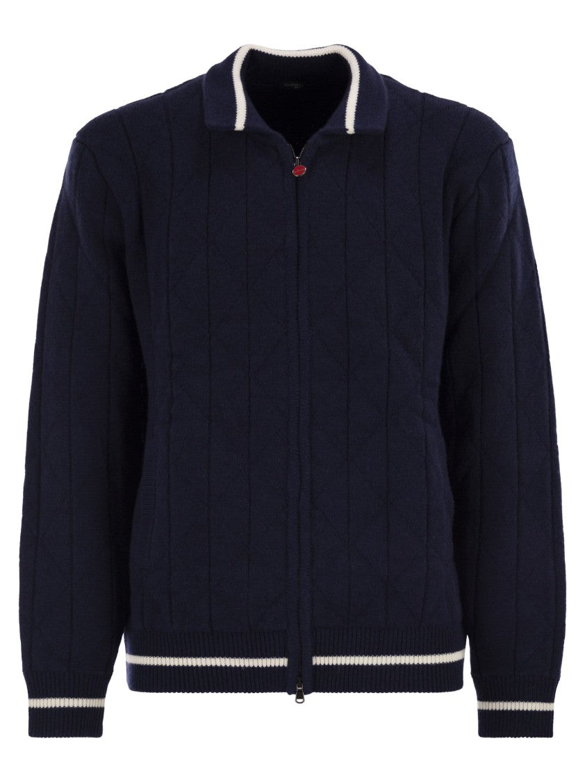 Kiton Cashmere Bomber Jacket