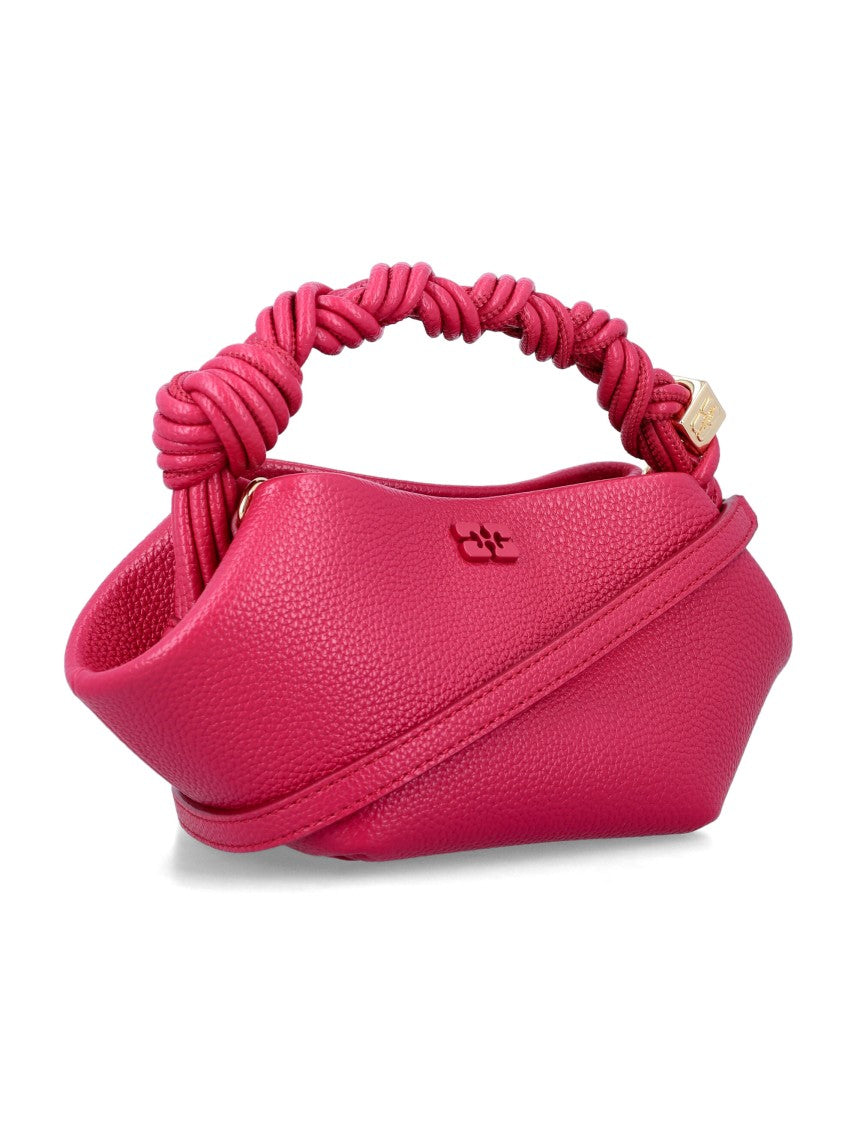 Ganni Black Bou Mini Fabric Handbag
