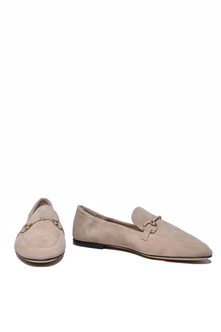Pomme D'or Suede Leather Loafer - Beige