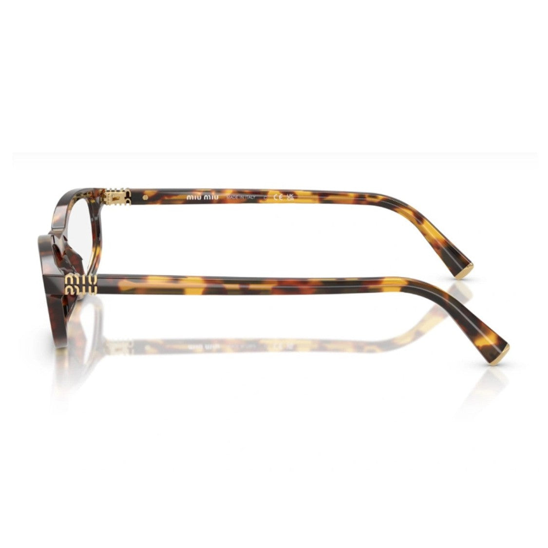 Miu Miu Havana 0Mu A06s Acetate Geometric Glasses