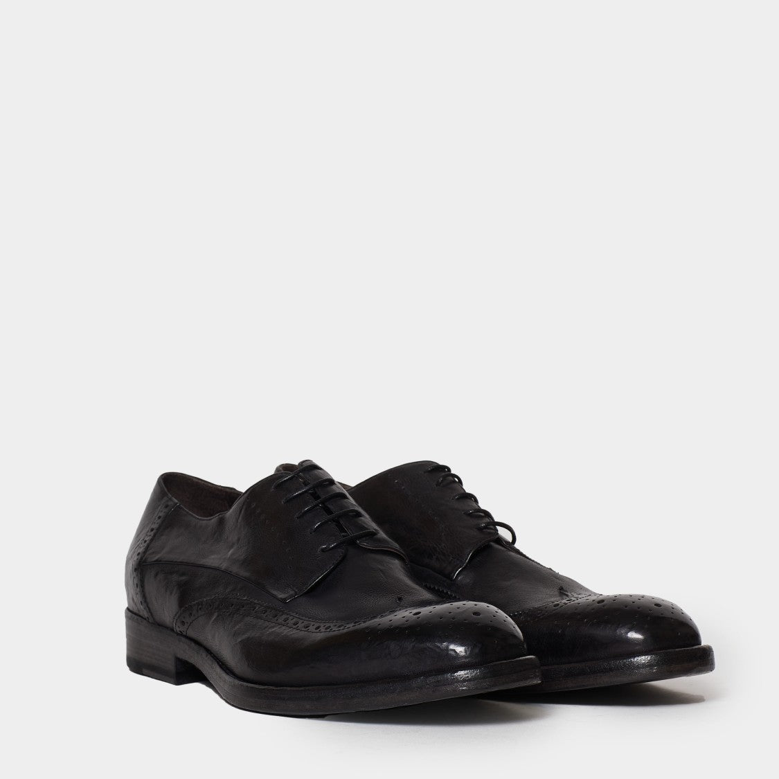 Fabrizio Silenzi Black Derby Shoes
