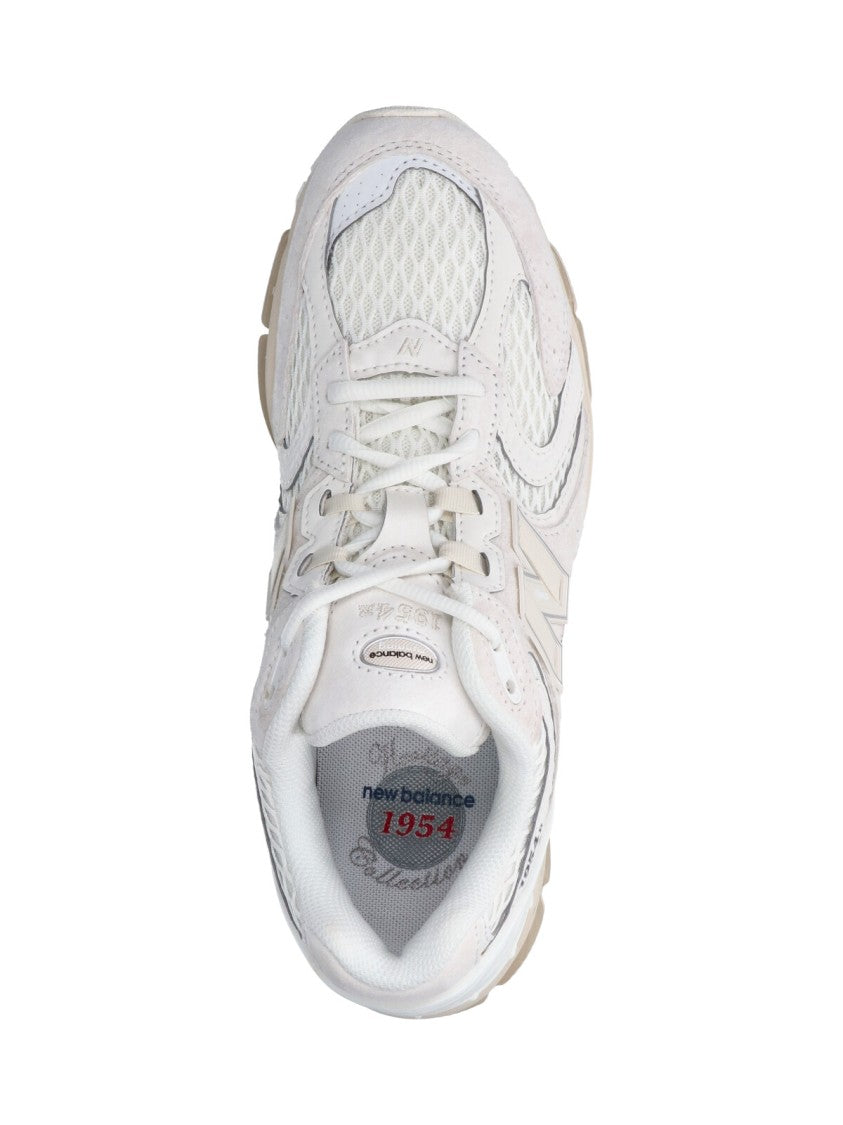 New Balance White 1954R Leather Sneakers