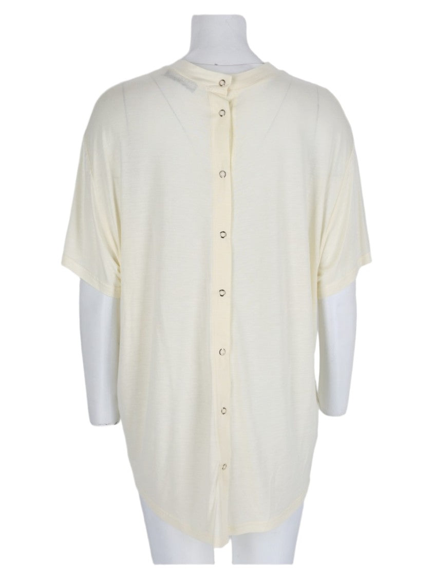 Darkpark Back Button Detail Loose-Fitting T-Shirt