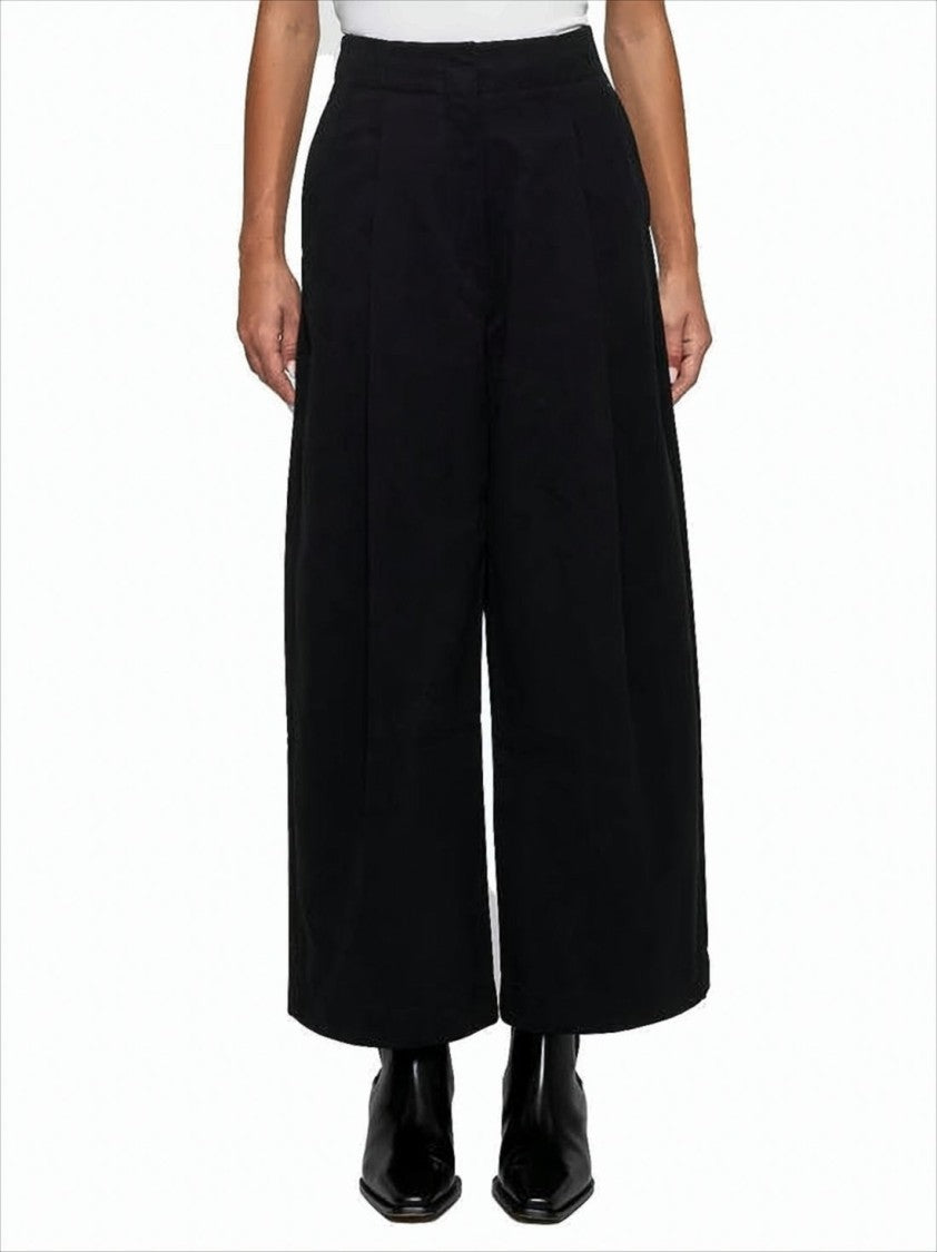 Studio Nicholson Wide-Leg Straight Pants With Design