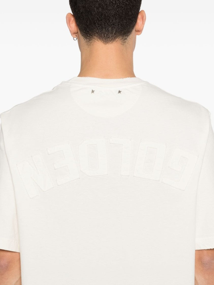 Golden Goose Silk And Nylon Straight Hem T-Shirt