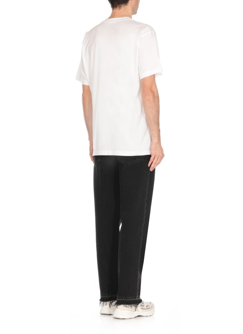 Moschino Cotton T-Shirt With Bold Front Print