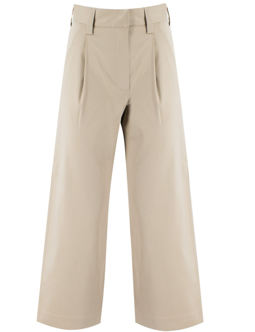 Antonelli High-Waisted Wide-Leg Trousers With Sharp Pleats