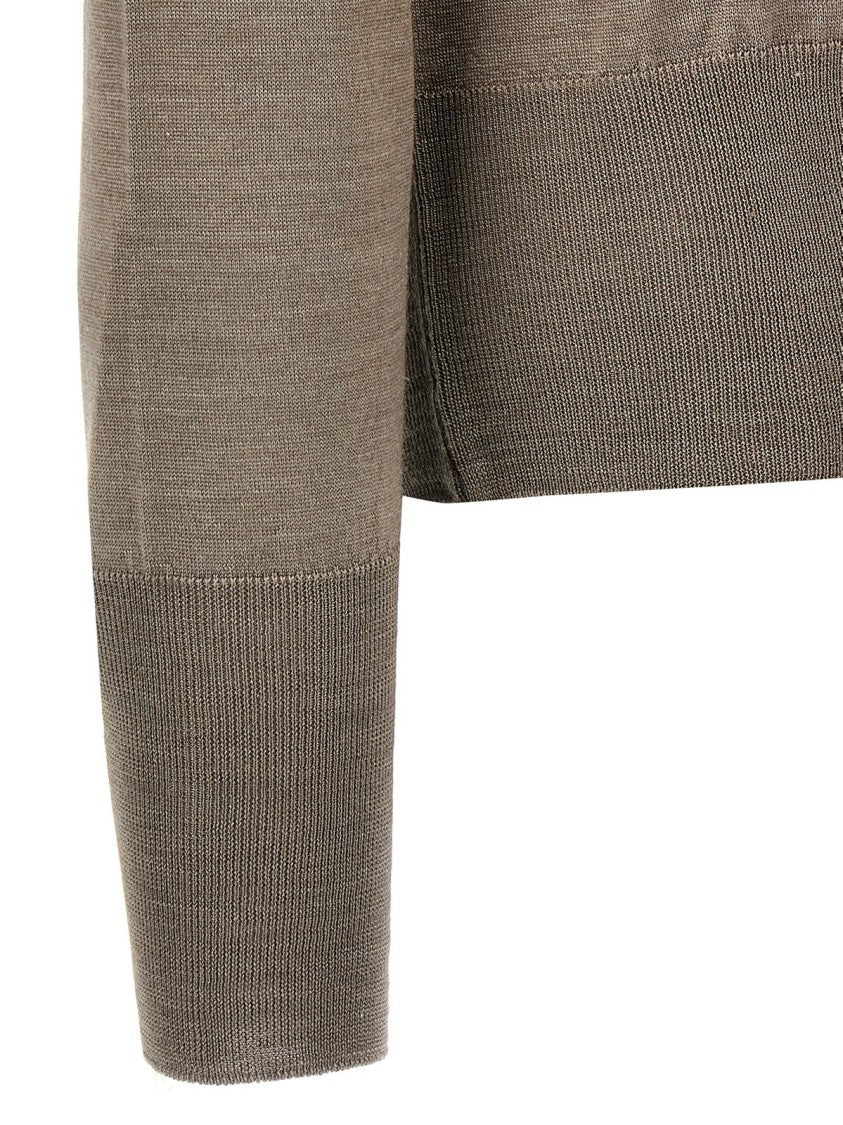 Vivienne Westwood Lightweight Brown Cardigan With Ribbed Cuffs