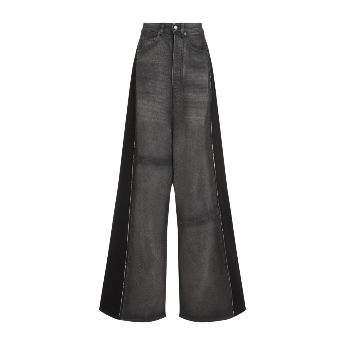 Mm6 By Maison Margiela Black Cotton Jeans