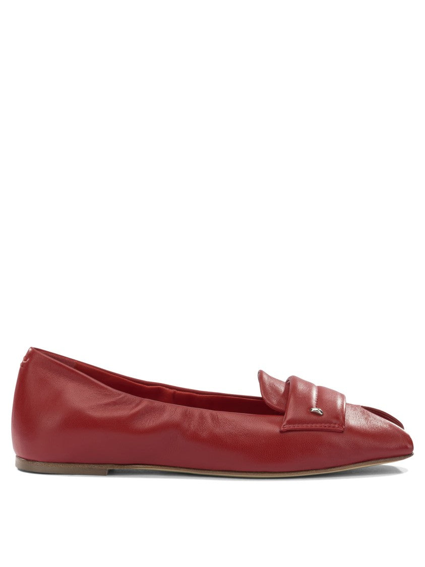 Halmanera Pointed Toe Red Leather Halmanera Loafers