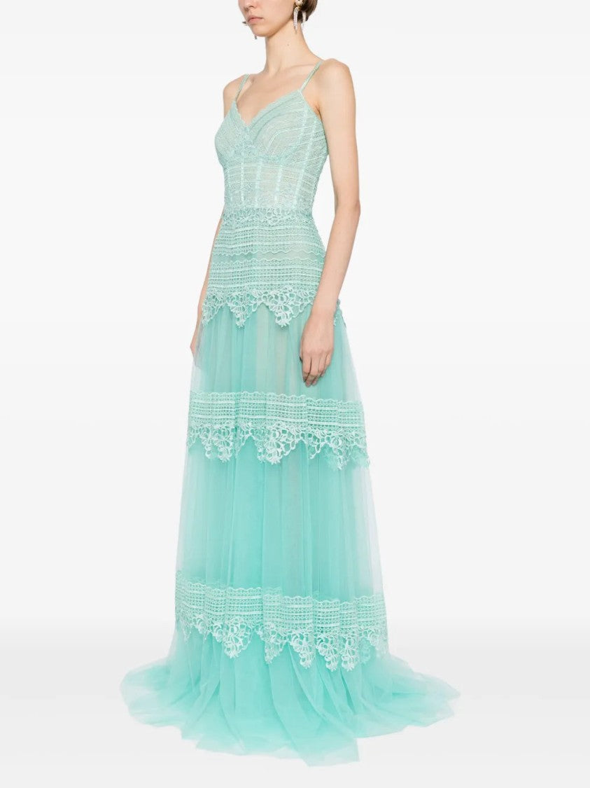 Saiid Kobeisy Lace Long Dress