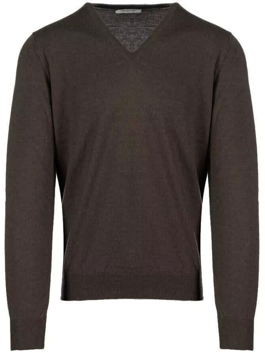 Gran Sasso Deep V-Neck 100% Wool Gran Sasso Pullover