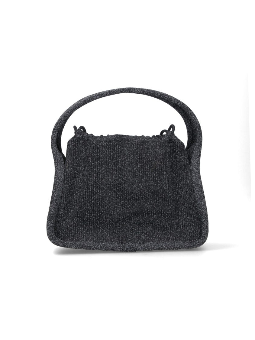 Alexander Wang "Ryan" Shoulder Bag In Black Fabric