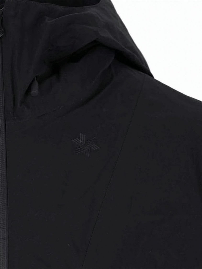 Goldwin Black Nylon Jacket With Hood