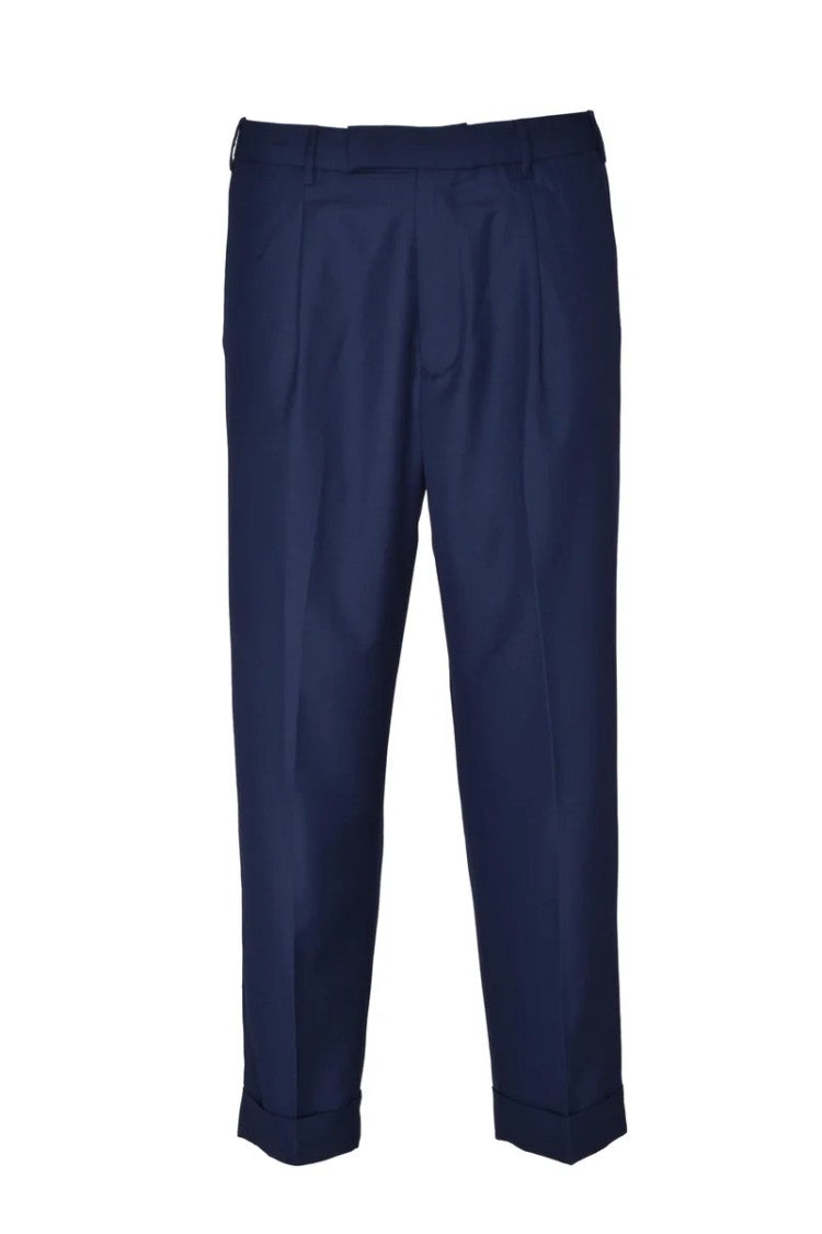 Low Brand Tailored Deep Blue Trousers