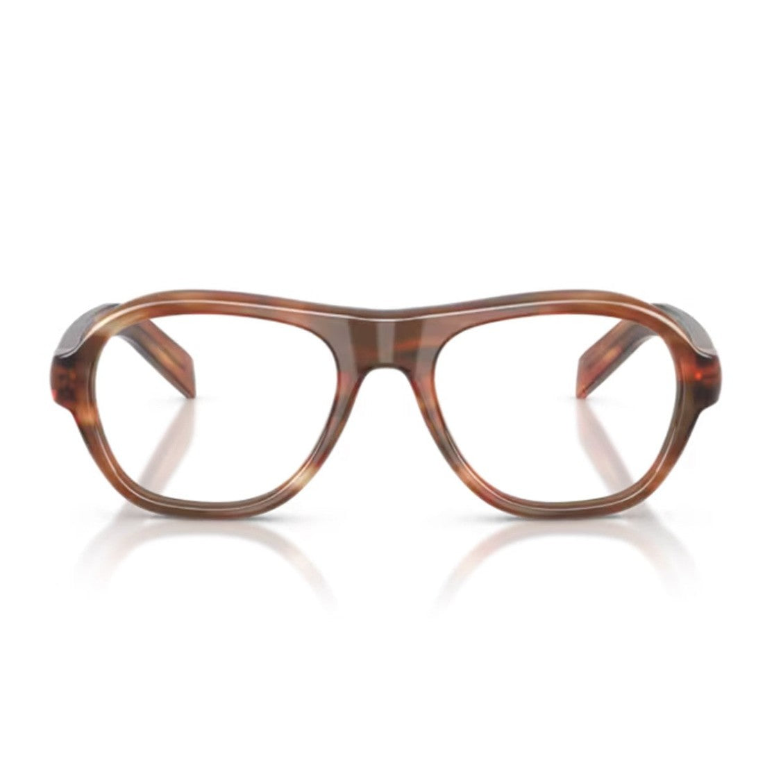 Prada Havana Pr C12v Oversized Acetate Eyeglasses