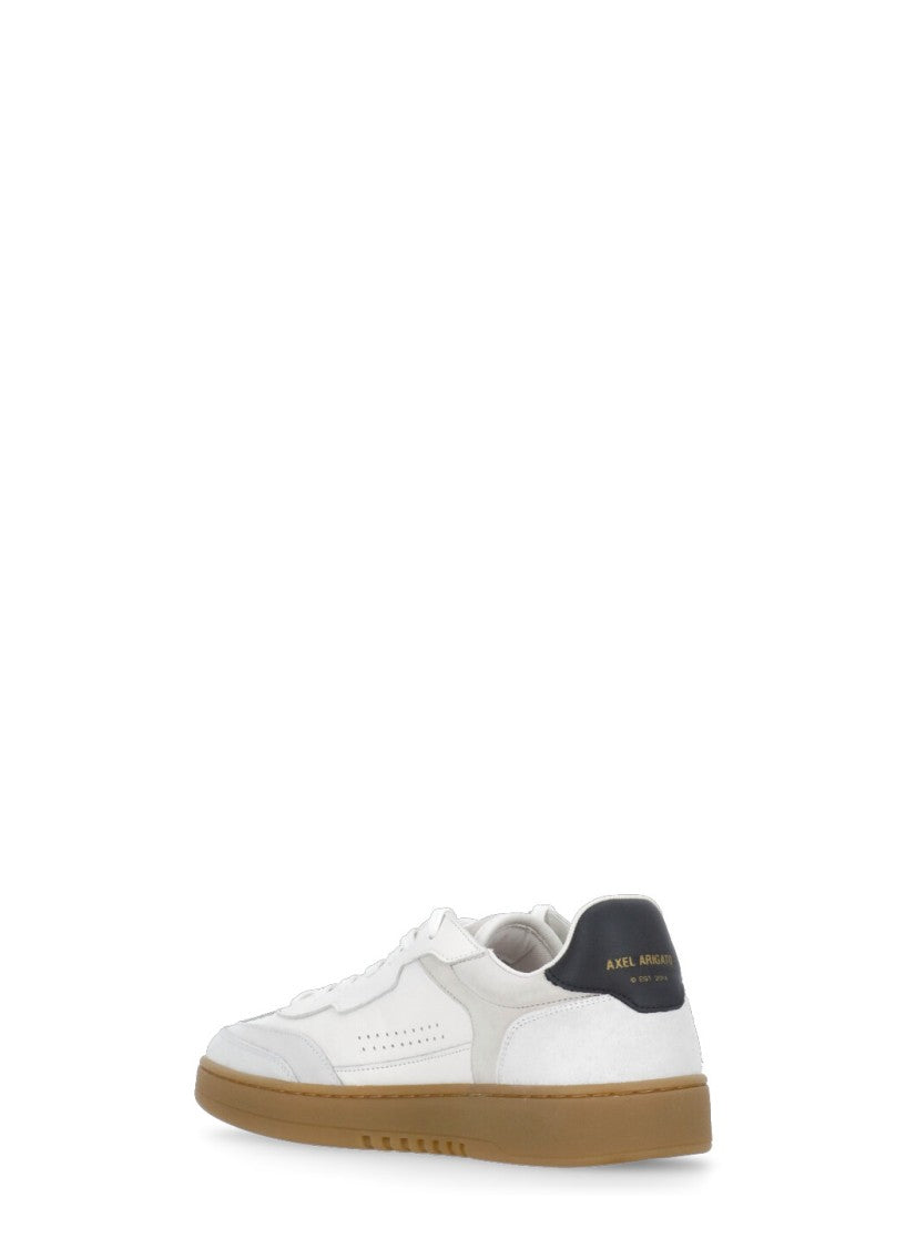 Axel Arigato White Leather Sneakers With Contrasting Suede Inserts