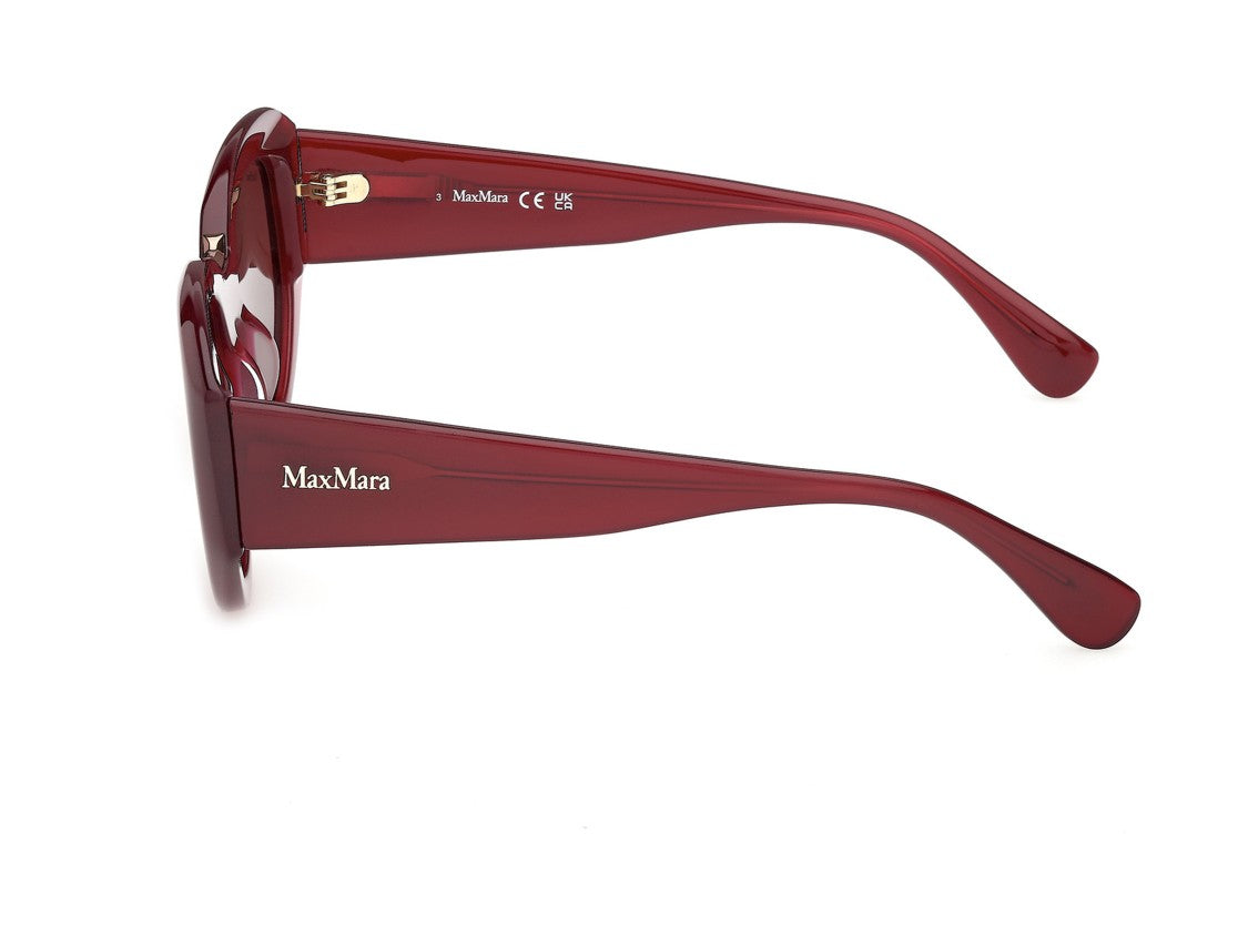 Max Mara Glossy Mm0198 Oversized Cat-Eye Acetate Sunglasses