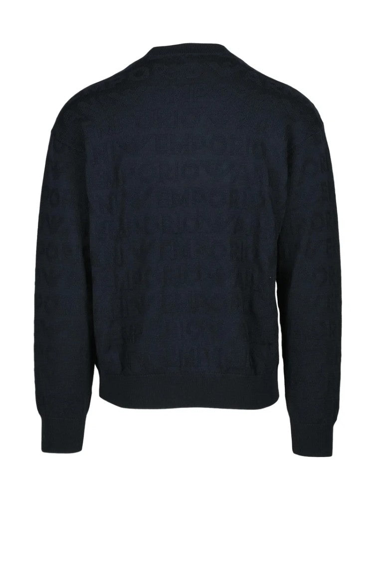 Emporio Armani Virgin Wool Sweater - Blue