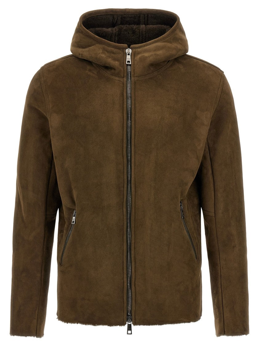 Giorgio Brato Shearling Hooded Jacket