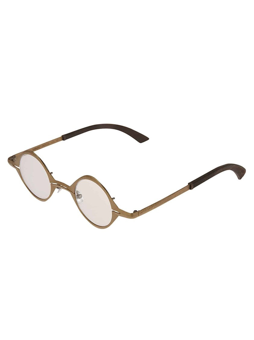 Rigards Rg0825dt Ck171 Slim Metal Frame Oval Sunglasses With Dark Accents