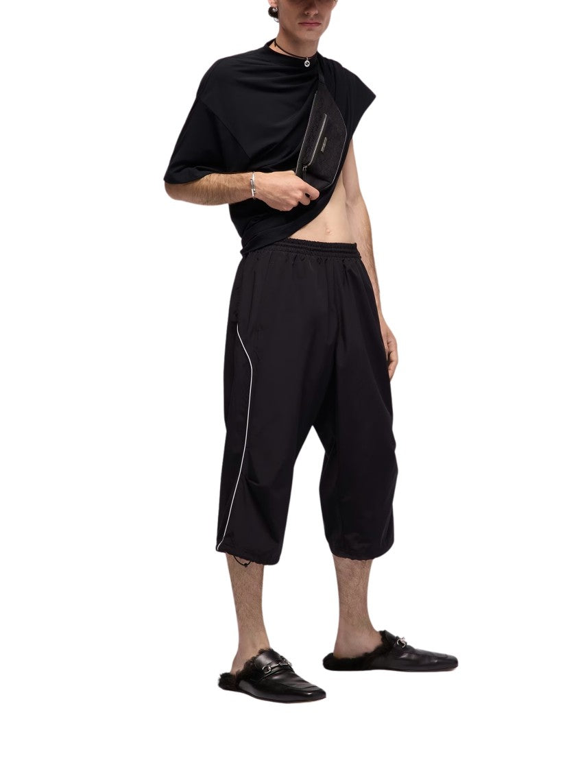 Gucci Black Interlocking G Cotton-Nylon Bermuda Shorts