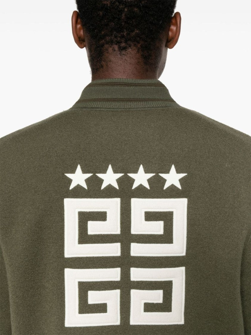 Givenchy Ivy Green Wool Fleece Jacket