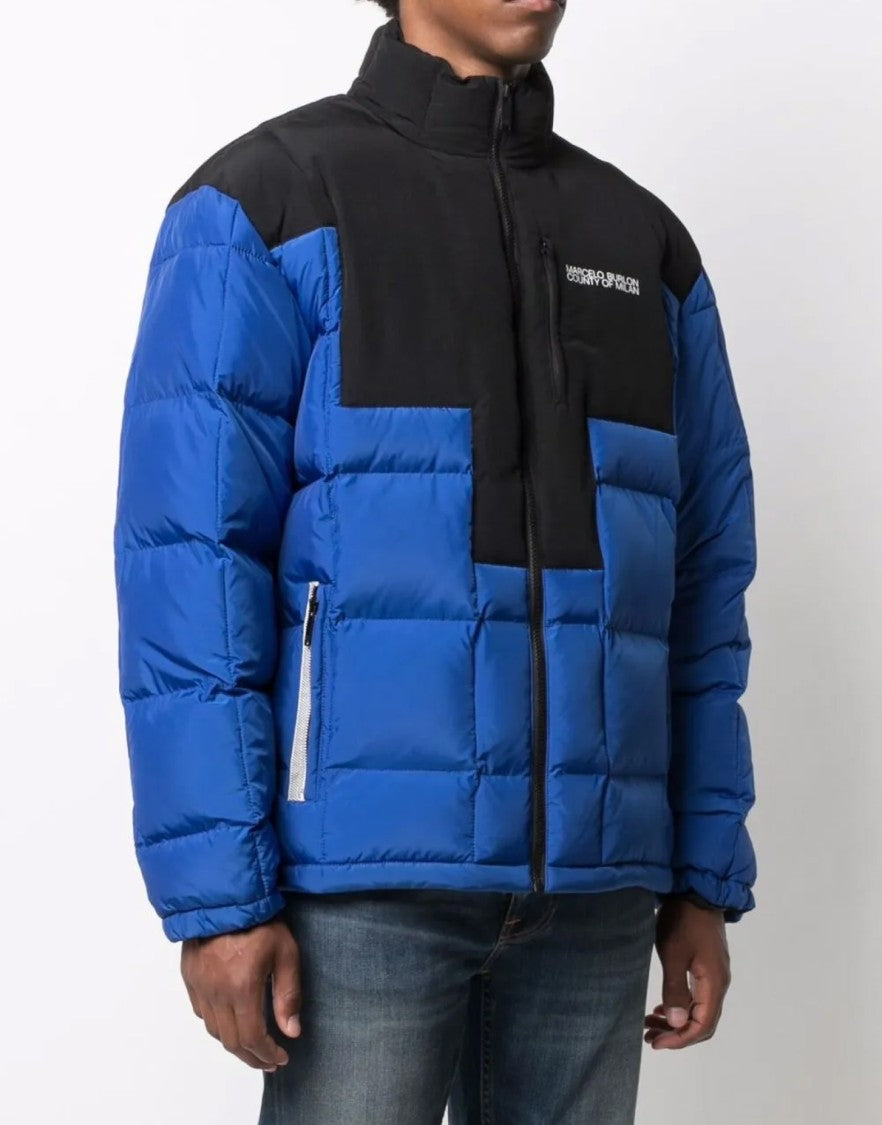 Marcelo Burlon Cross Block Logo Down Jacket