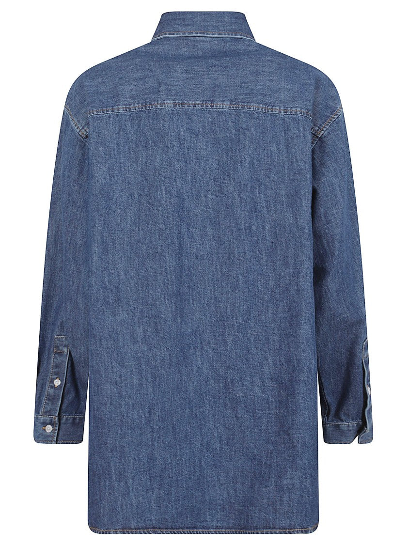 Valentino Garavani Blue Denim Button-Down Shirt