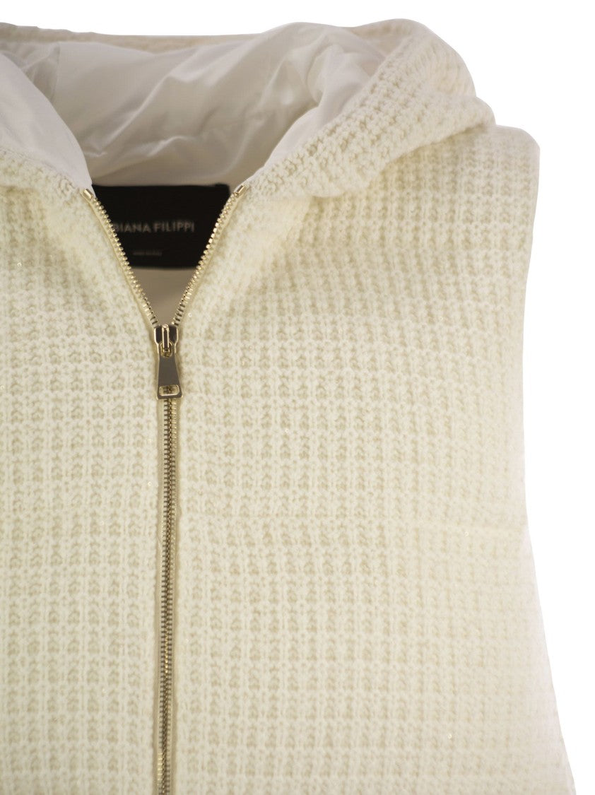 Fabiana Filippi Knitted Vest With Hood
