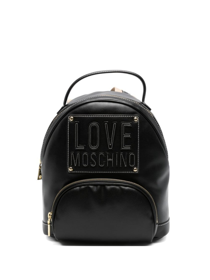 Love Moschino Bucket Bag With Stitched Logo And Gold-Tone Accents