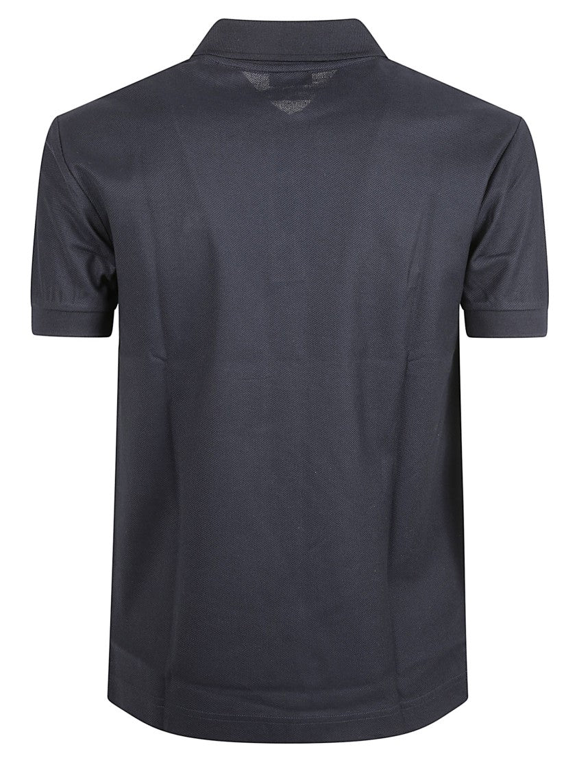 Burberry Navy Blue Cotton Polo Shirt