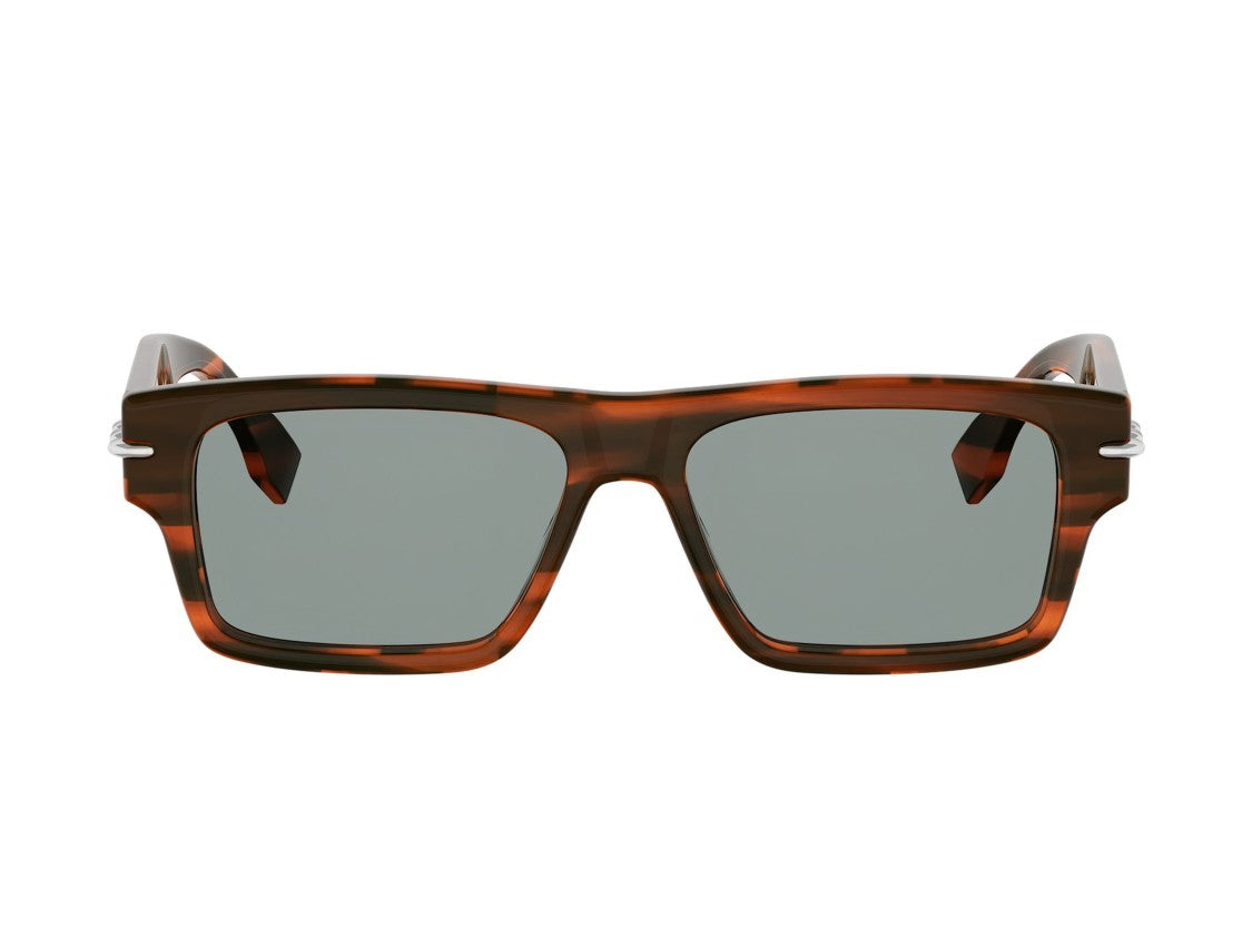 Fendi Tortoiseshell Fe40215i Bold Square Sunglasses