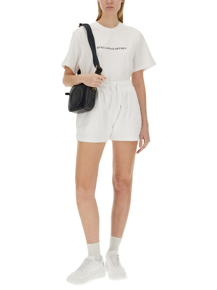 Stella Mccartney White T-Shirt With Bold Logo