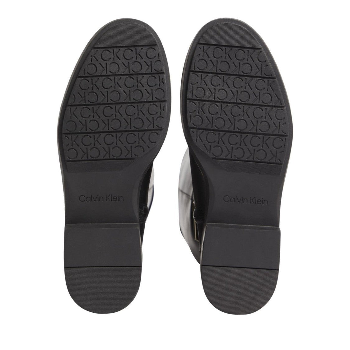Calvin Klein Black Minimalistic Smooth Leather Boots