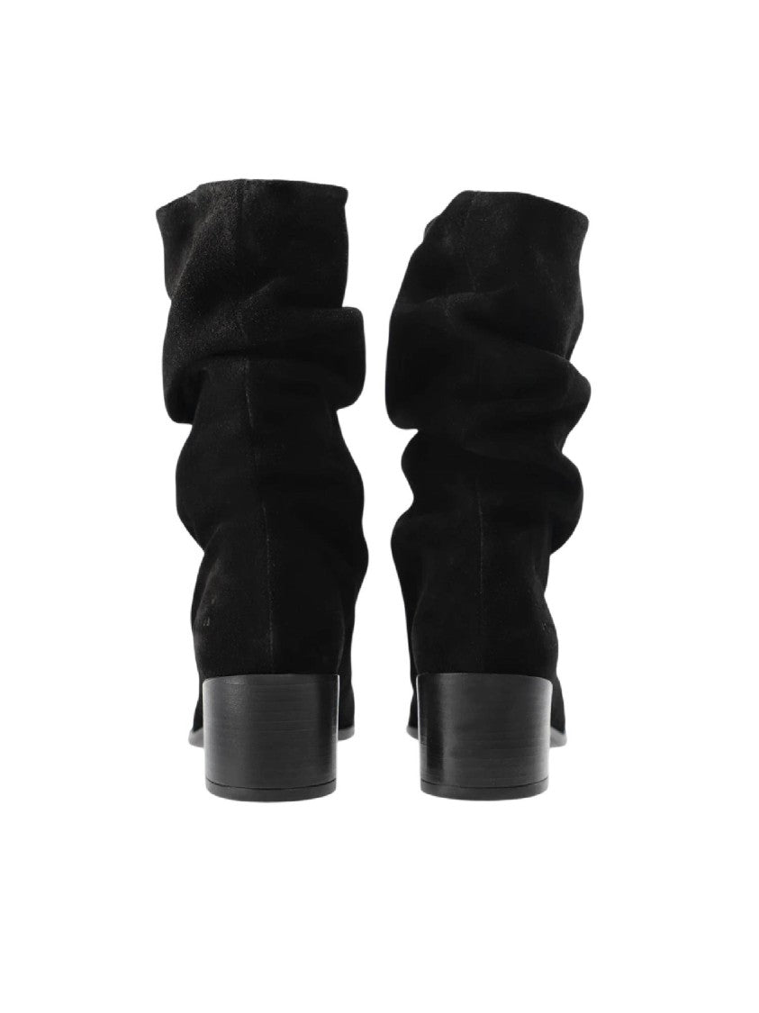 Copenhagen Black Stivale Color Nero Pointed Toe Suede Ankle Boots