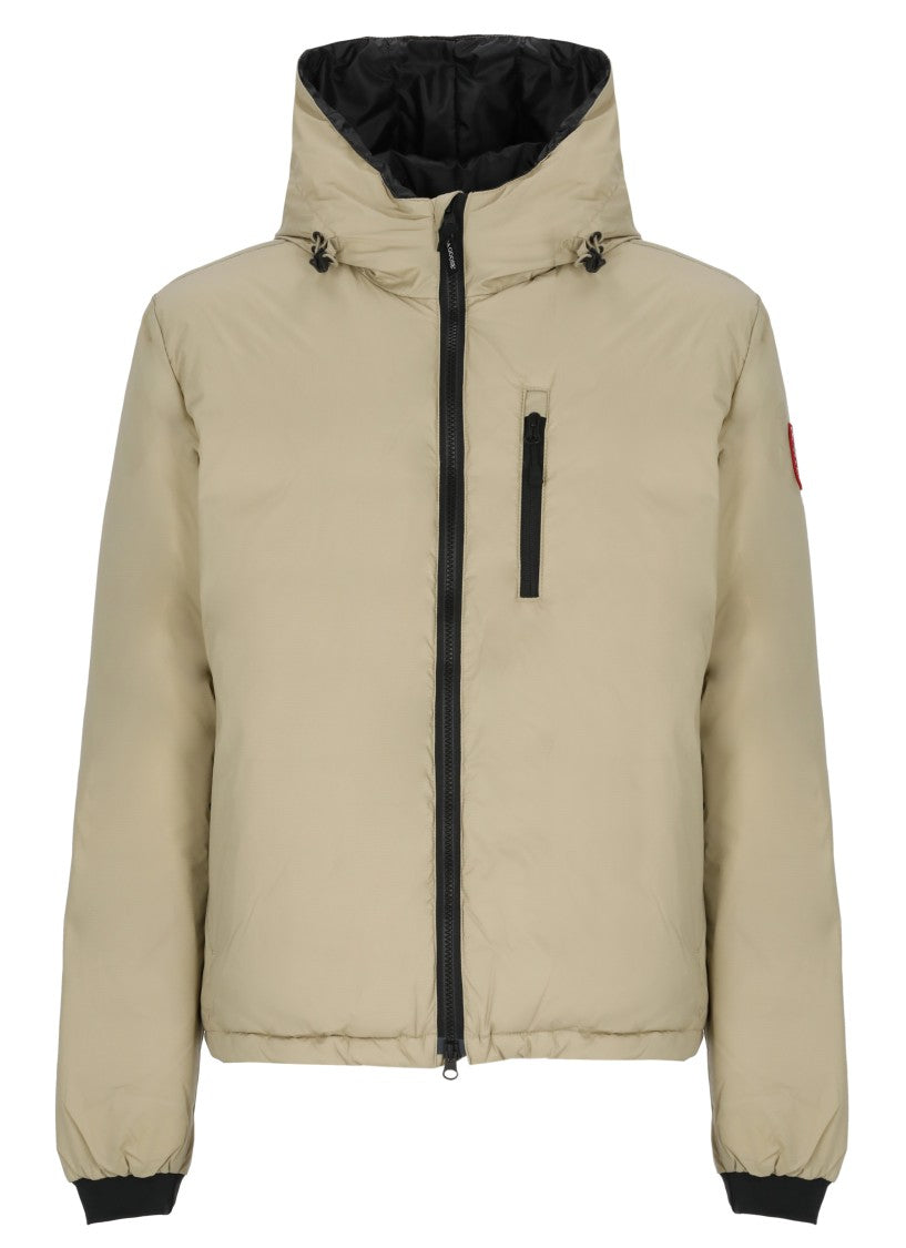 Canada Goose Short Padded Jacket With Adjustable Drawstring And Iconic Emblem