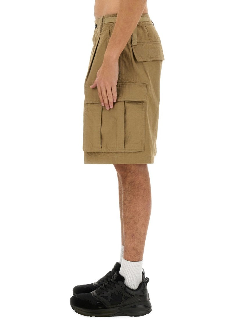 Dsquared2 Bermuda Cargo Shorts With Relaxed Fit