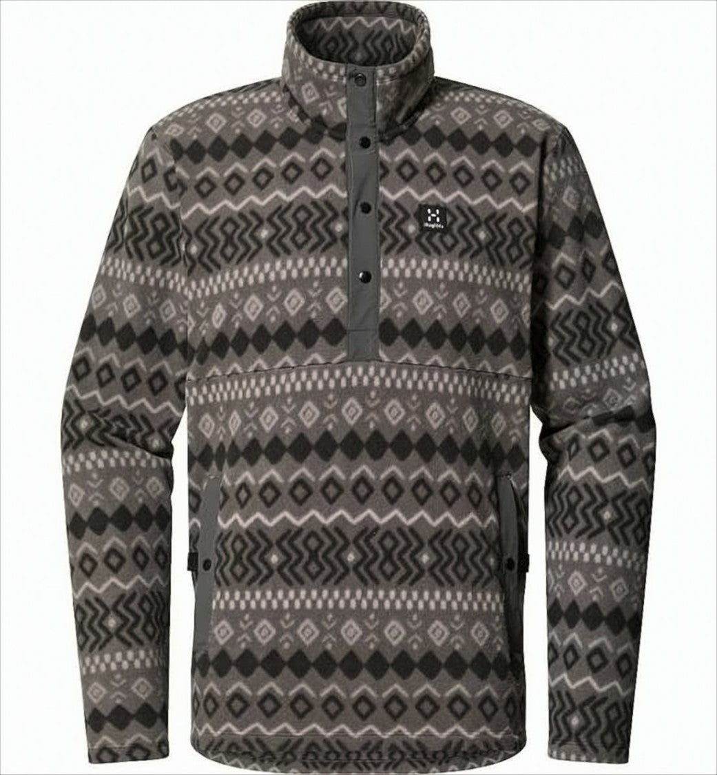 Haglöfs Geometric Patterned Zip-Up Knit