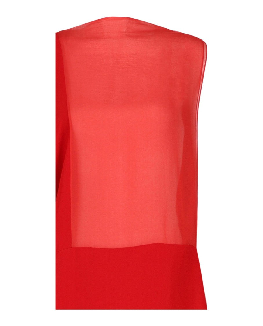 Ferragamo Asymmetrical-Design Silk Dress