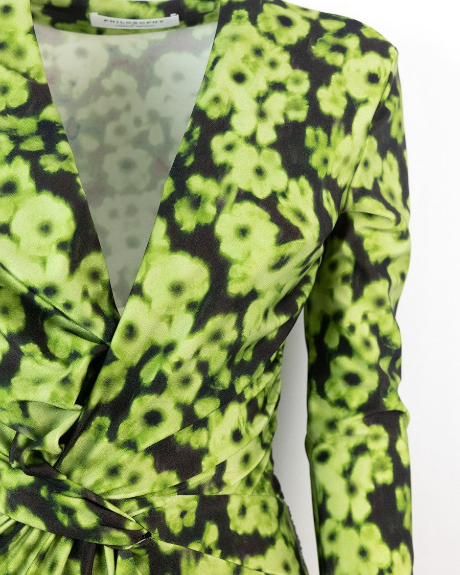 Philosophy Di Lorenzo Serafini Floral Print Jersey Dress