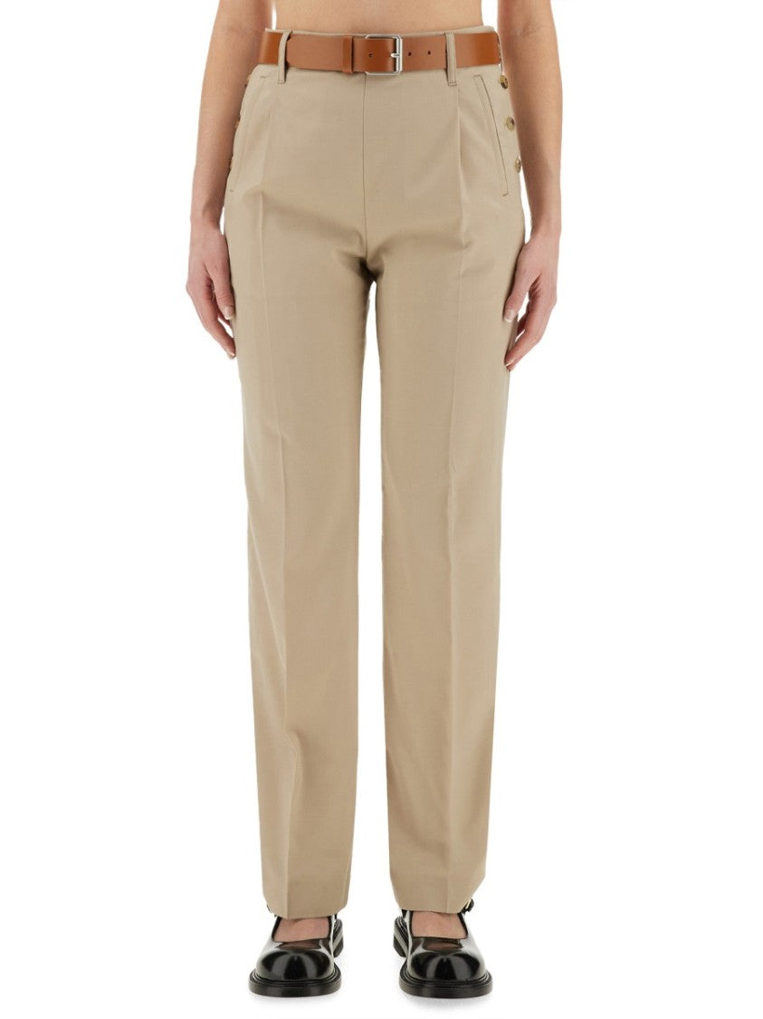 Moschino Tailored Virgin Wool Straight-Fit Pants