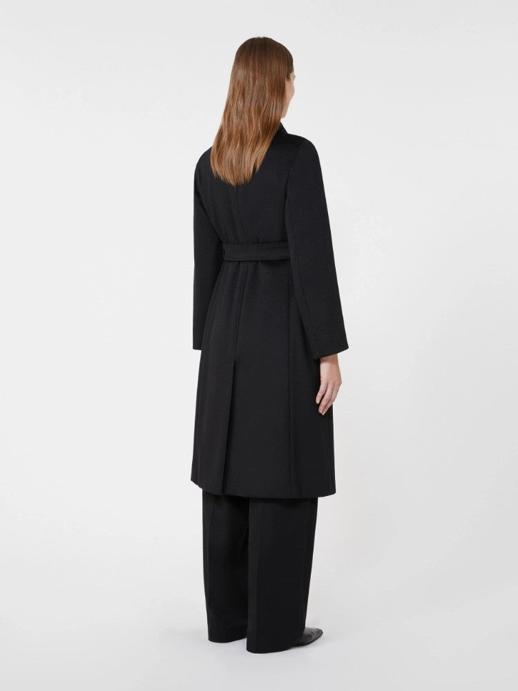 Max Mara Timeless Black Wool Bcollage Coat