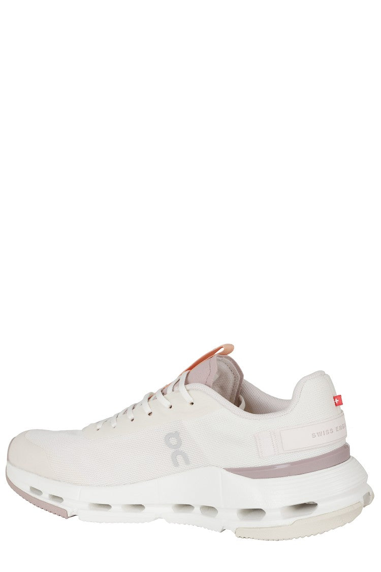 On Running Ivory Cloudnova Form 2 Mesh Rubber Sole Nylon Sneakers
