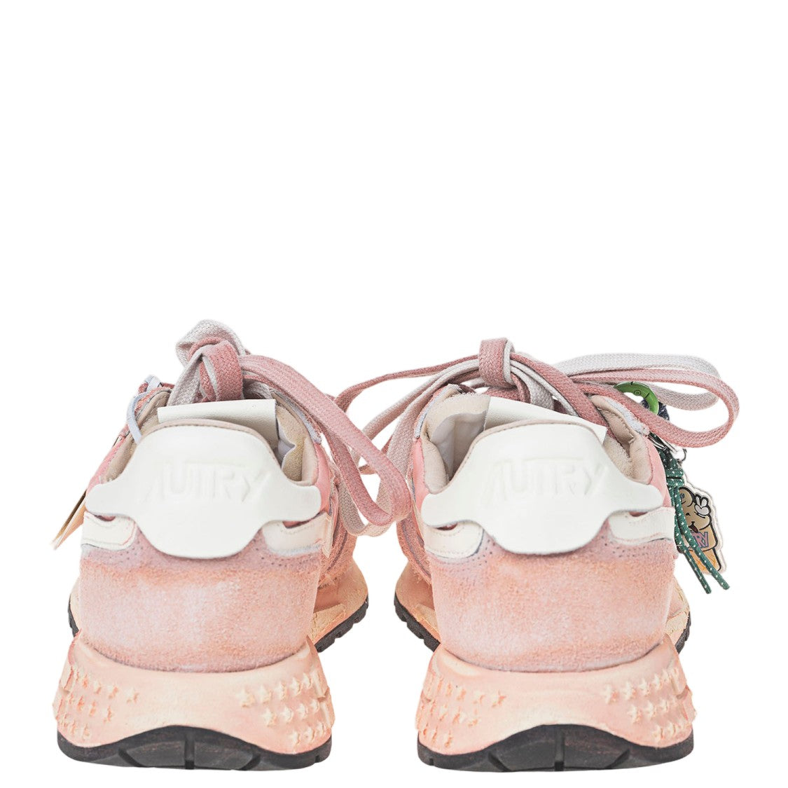 Autry Panel-Designed Low Sneakers In Suede And Nylon Mix