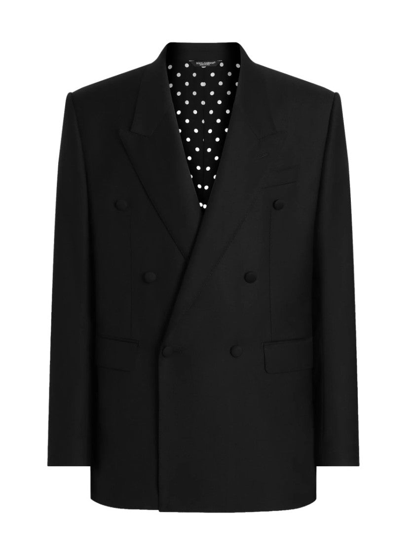 Dolce & Gabbana Sicily Double-Breasted Wide Lapels Blazer