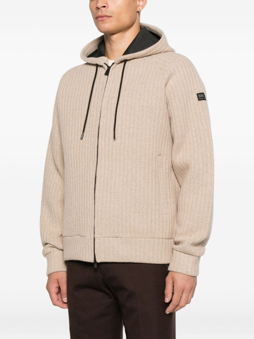Mc2 Saint Barth Ribbed Knit Zip-Up Sweater