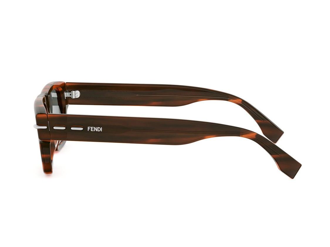 Fendi Tortoiseshell Fe40215i Bold Square Sunglasses