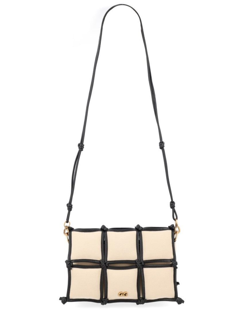 Cult Gaia Gaia Puff Grid Padded Shoulder Bag
