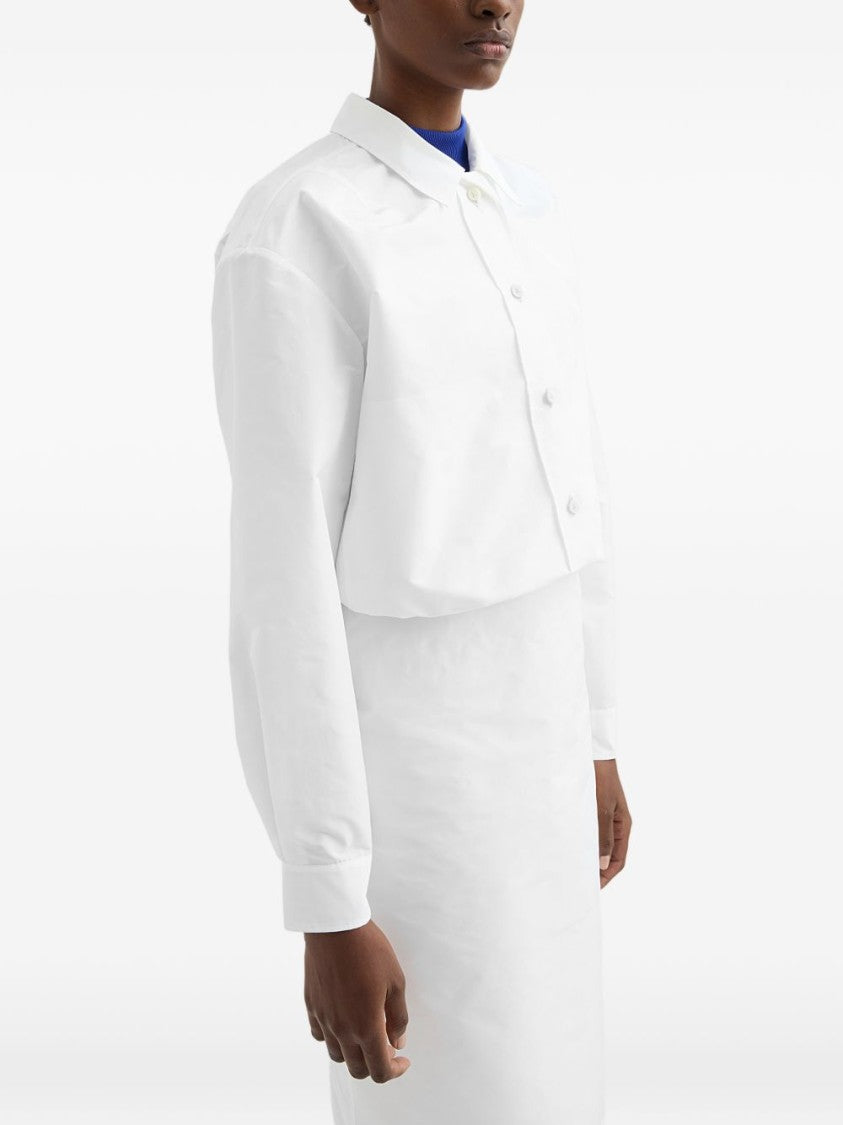 Jil Sander Cropped Shirt With Classic Collar